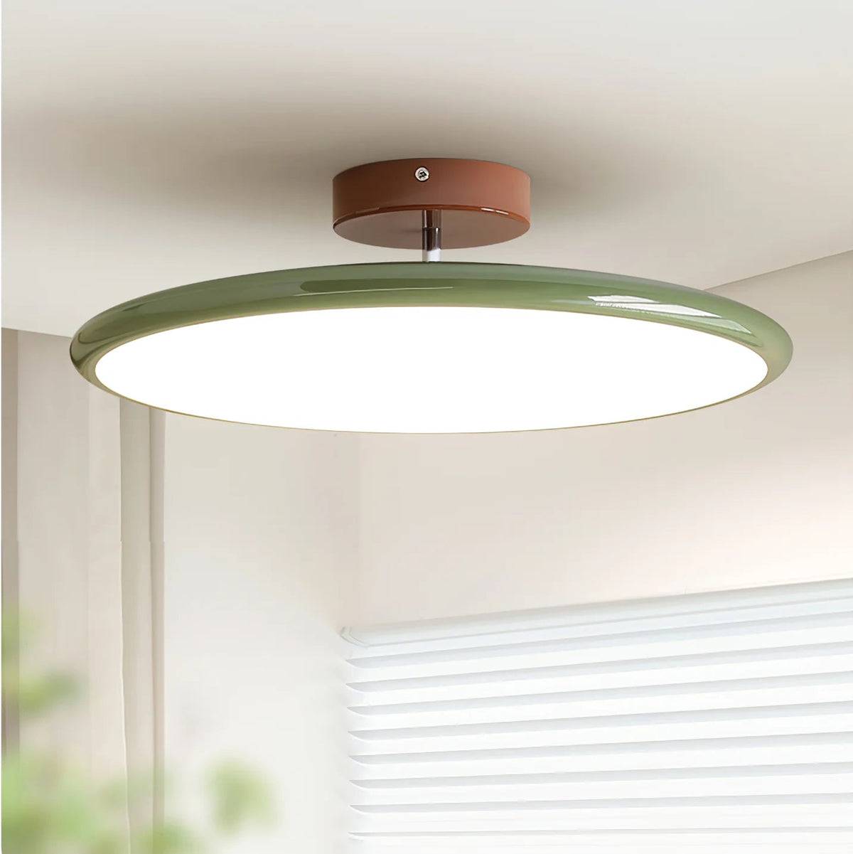 Adjustable LED Ceiling Spotlight, Integrated, Modern Kitchen Light, Green Beige