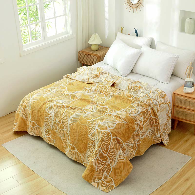 Three Layer Organic Cotton Reversible Quilt for Bed