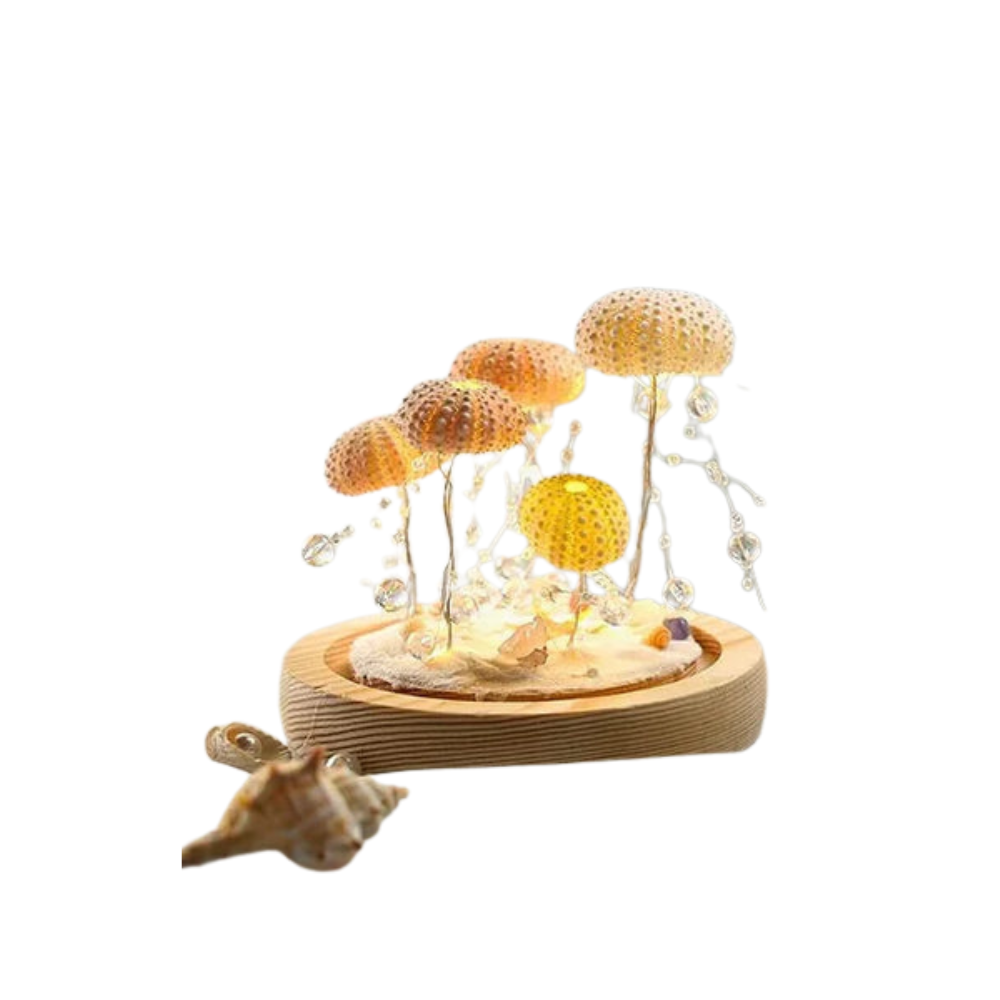 Glass Table Lamp Soft Ambient LED Night Light