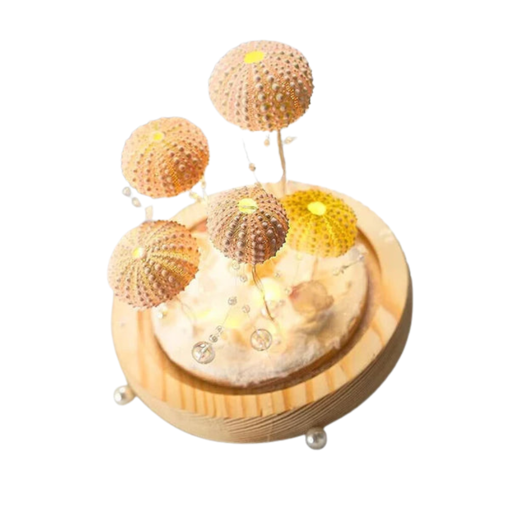 Glass Table Lamp Soft Ambient LED Night Light