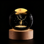 Luminous Crystal Ball LED Night Light USB Lamp