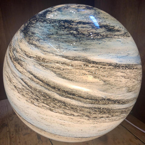Glass Moon Lamp, Color Changing LED Table Light, Decorative Sphere Night Light