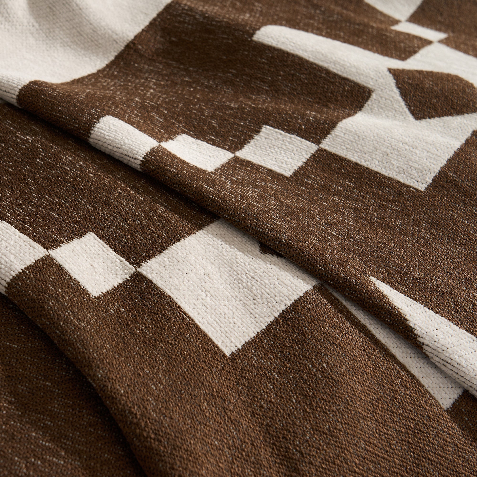 Tribal Pattern Chenille Sofa Cover in Soft Woven Fabric