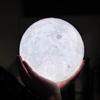 Moon Lamp 3D Printed LED Touch Control Night Light
