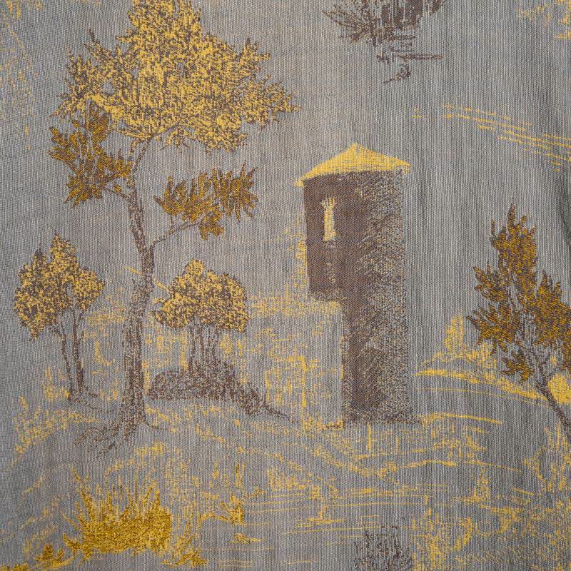 Cotton Kimono Style Pajama Set with Landscape Print