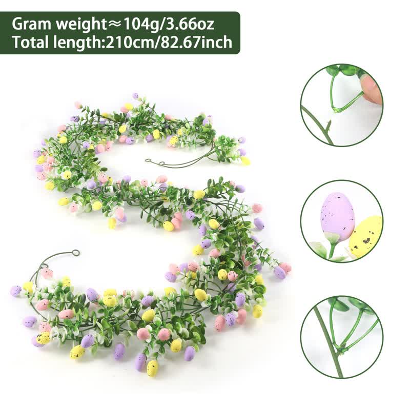 Artificial Easter Egg Eucalyptus Greenery Garland Spring Decoration