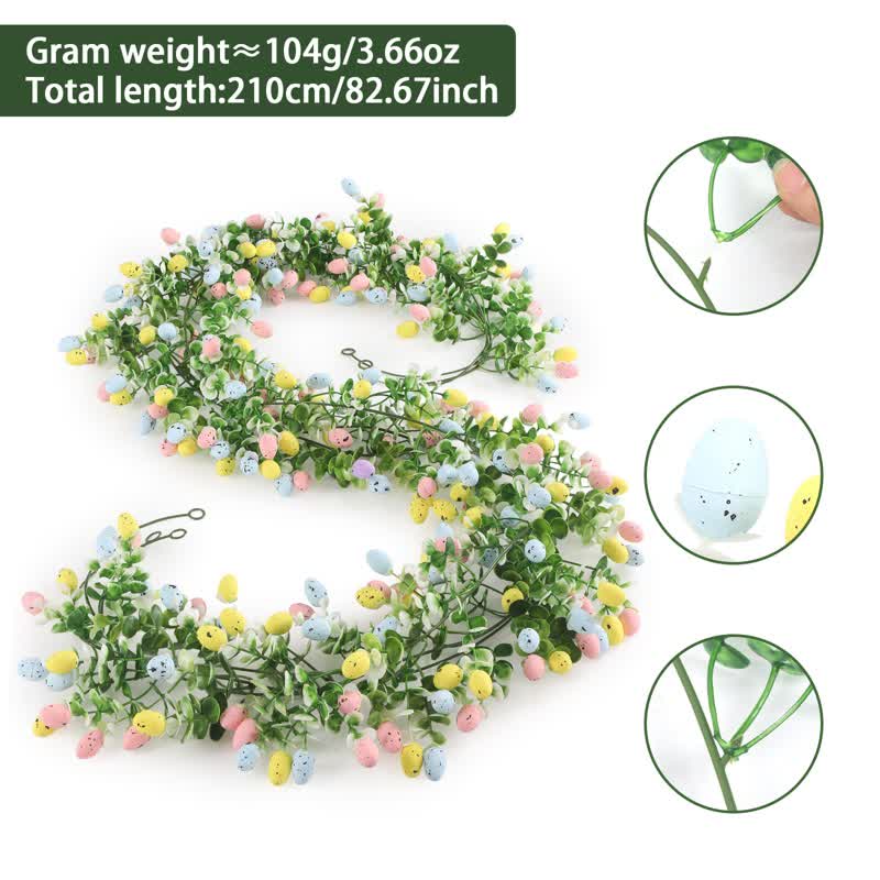 Artificial Easter Egg Eucalyptus Greenery Garland Spring Decoration