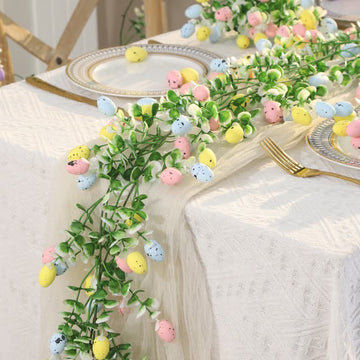 Artificial Easter Egg Eucalyptus Greenery Garland Spring Decoration
