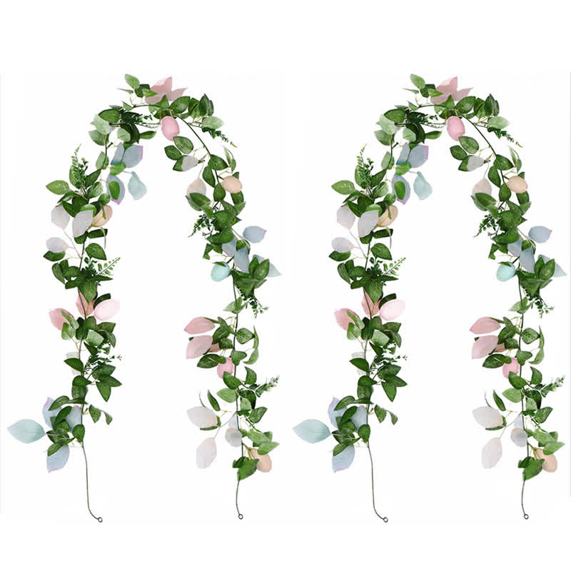 Faux Easter Egg Greenery Garland Spring Seasonal Decoration