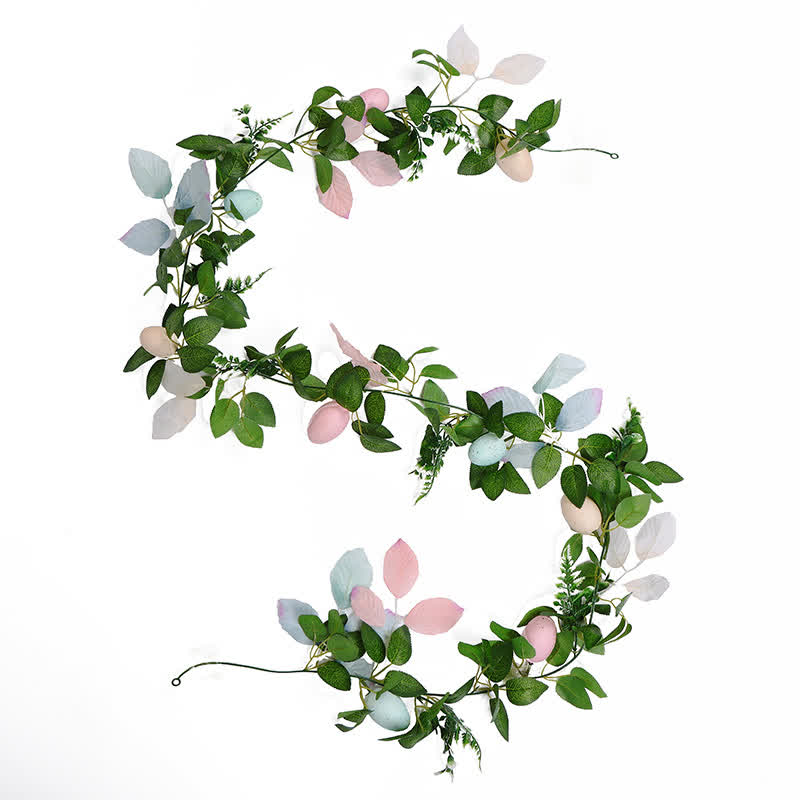 Faux Easter Egg Greenery Garland Spring Seasonal Decoration