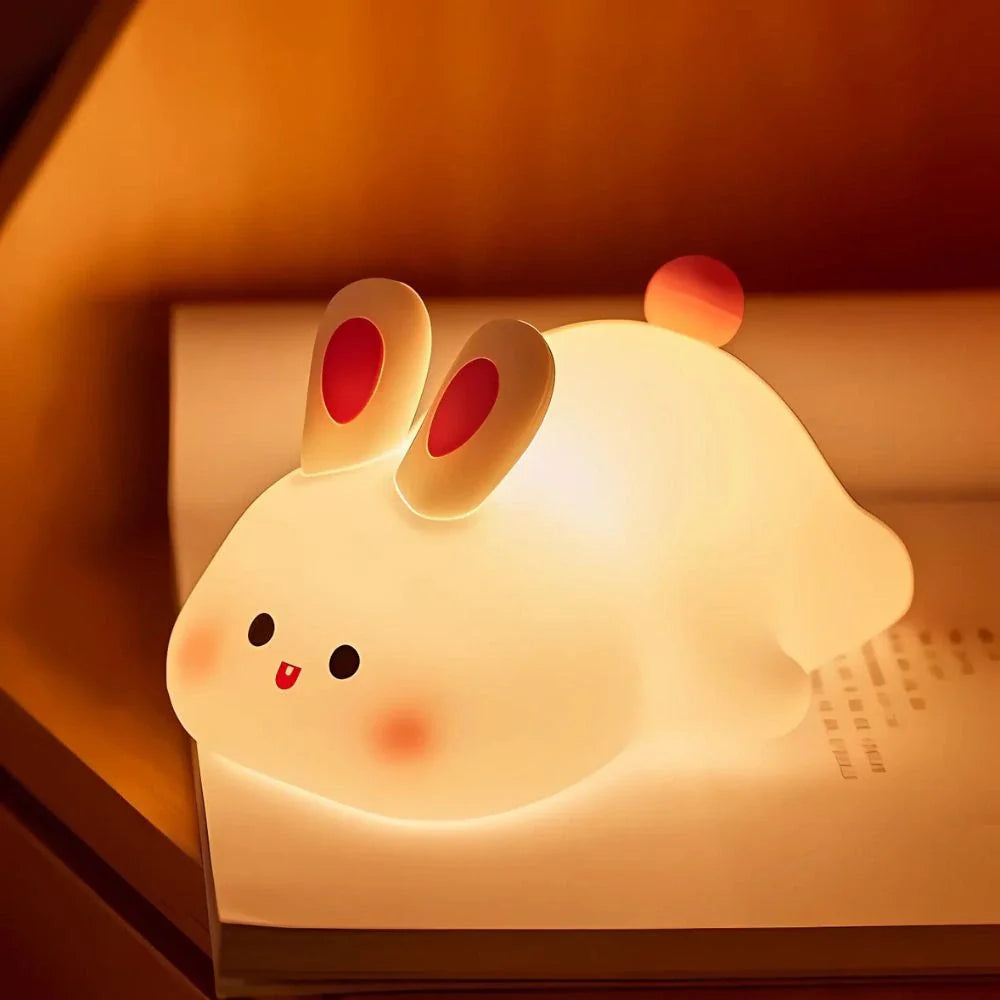 SqueezeBuddies Night Light Rechargeable Silicone Table Lamp