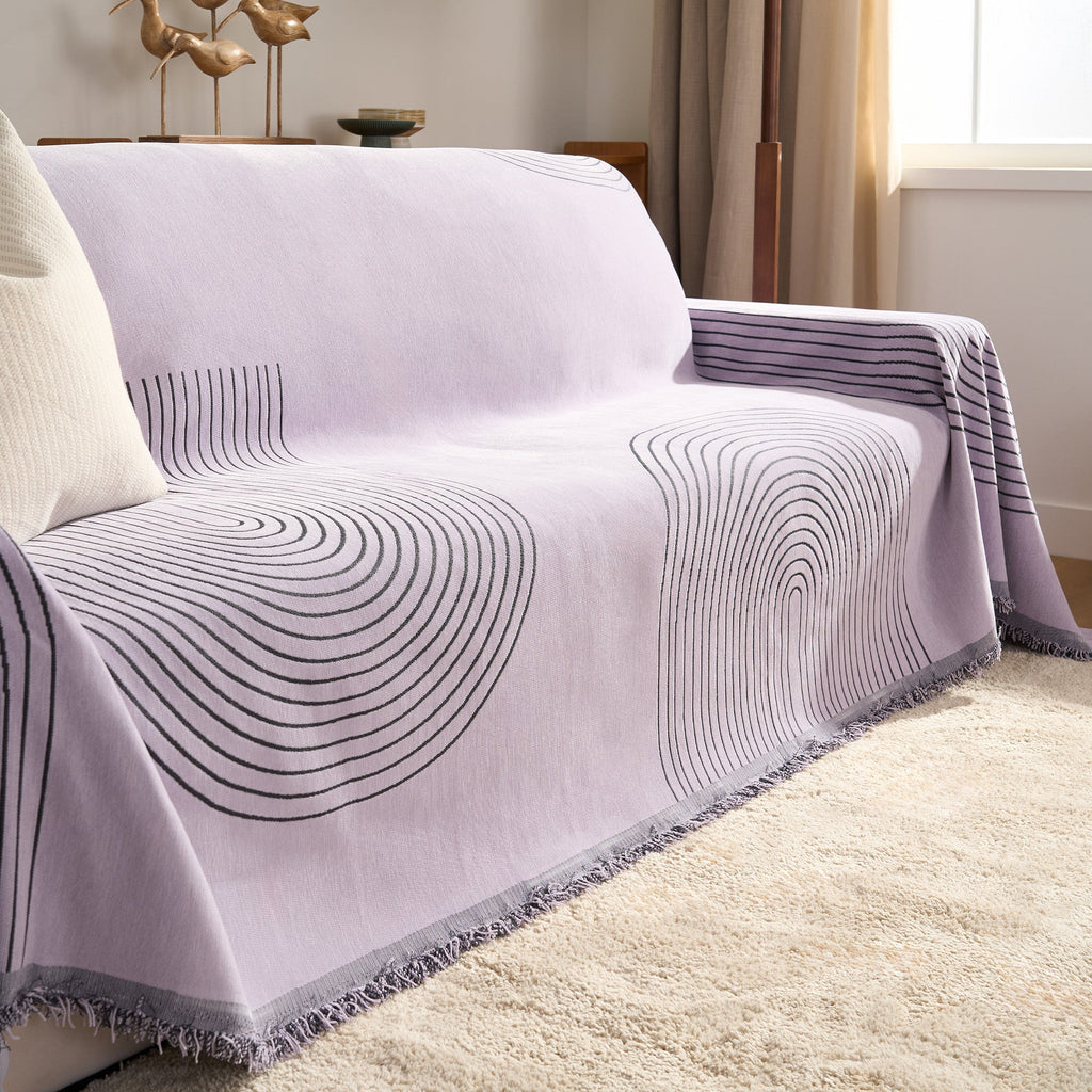 Reversible Chenille Sofa Cover for Soft Cozy Everyday Protection