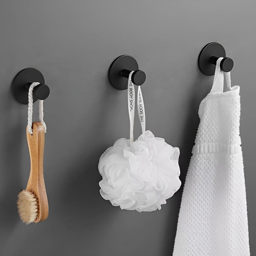 Vacuum Suction Shower Hooks Waterproof Wall Storage Hooks