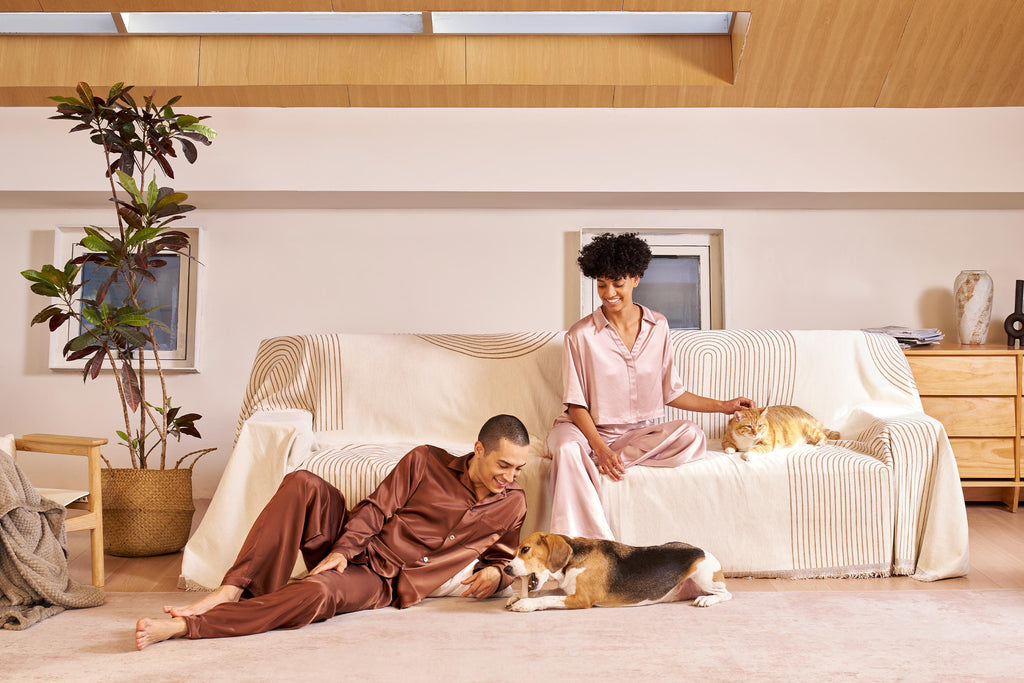 Reversible Chenille Sofa Cover for Soft Cozy Everyday Protection