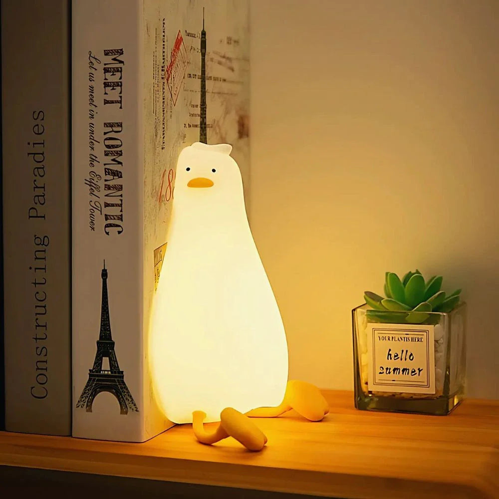 SqueezeBuddies Night Light Rechargeable Silicone Table Lamp