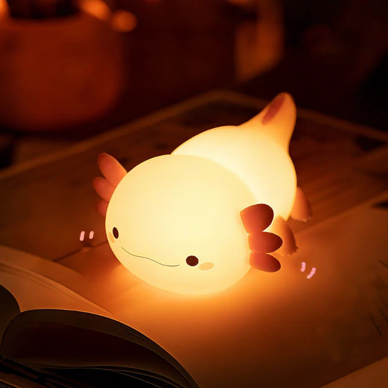 SqueezeBuddies Night Light Rechargeable Silicone Table Lamp