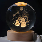 Luminous Crystal Ball LED Night Light USB Lamp