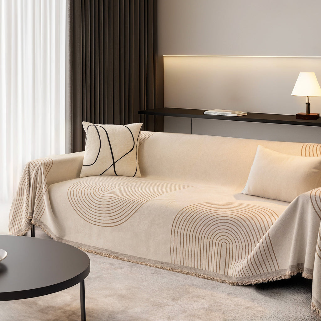 Reversible Chenille Sofa Cover for Soft Cozy Everyday Protection