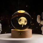 Luminous Crystal Ball LED Night Light USB Lamp