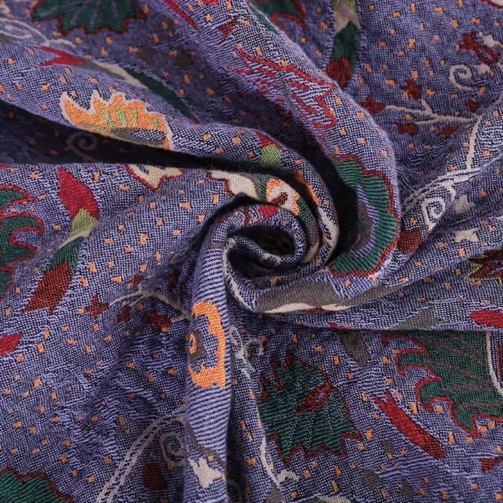 Cotton Peacock Tassel Throw Blanket for Sofa Bed or Decorative Use