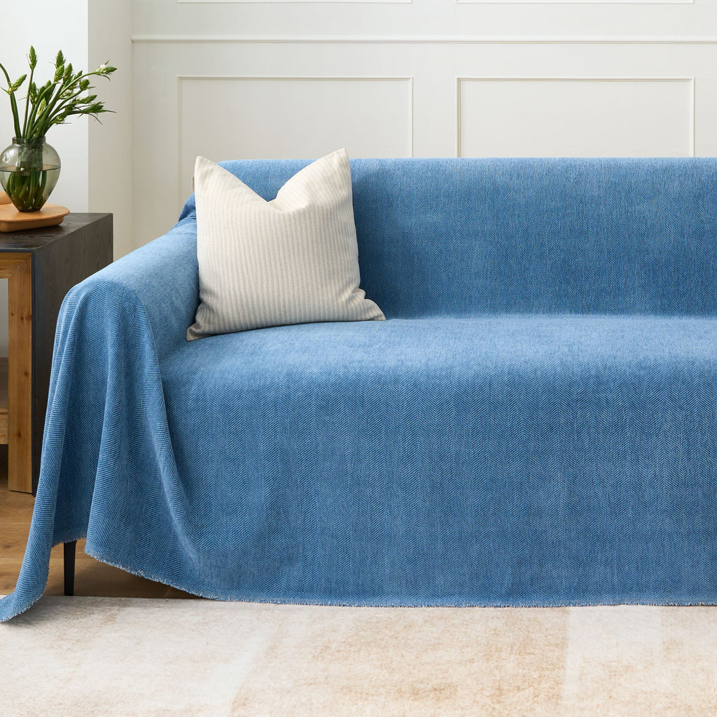 Durable Herringbone Sofa Cover for Modern Pet Friendly Homes