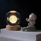 Luminous Crystal Ball LED Night Light USB Lamp