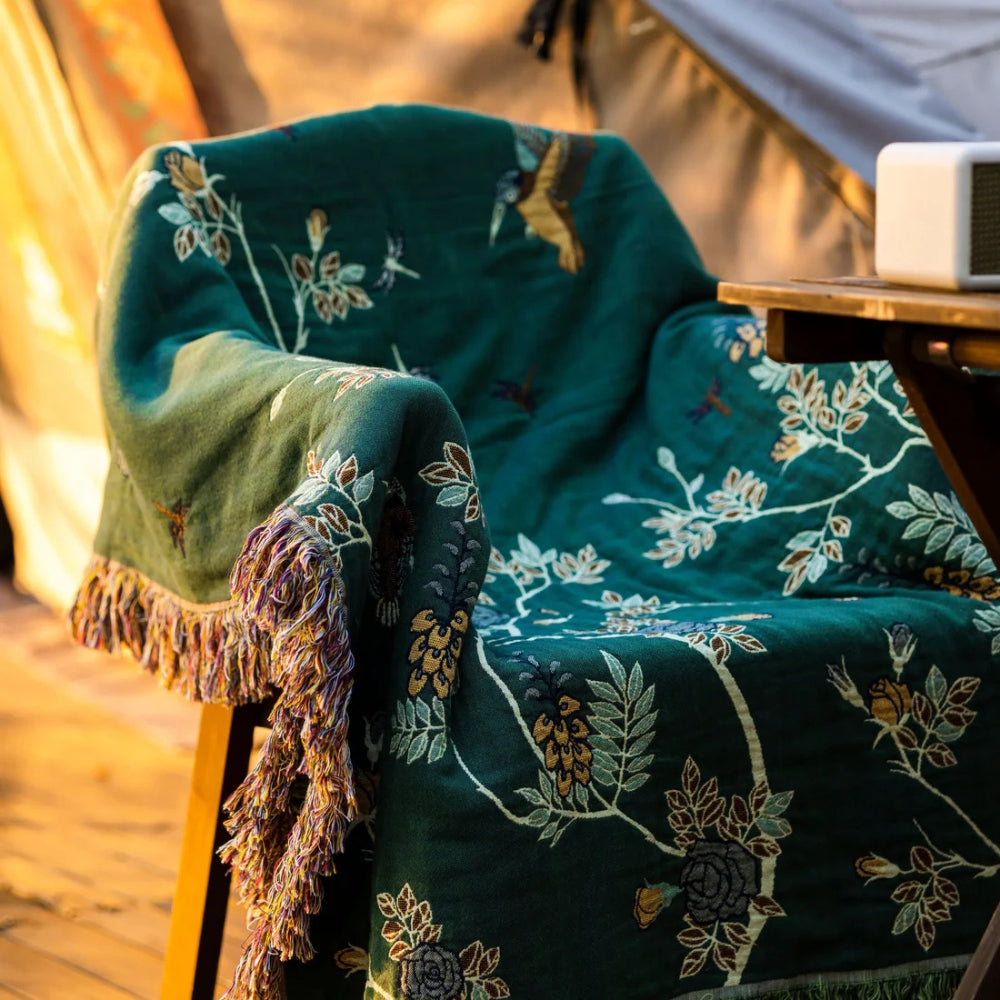 Multi Layer Cotton Gauze Throw Blanket for Sofa or Bed