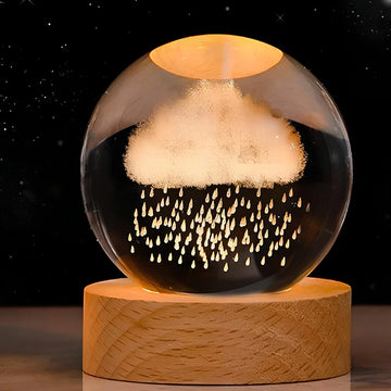 Luminous Crystal Ball LED Night Light USB Lamp