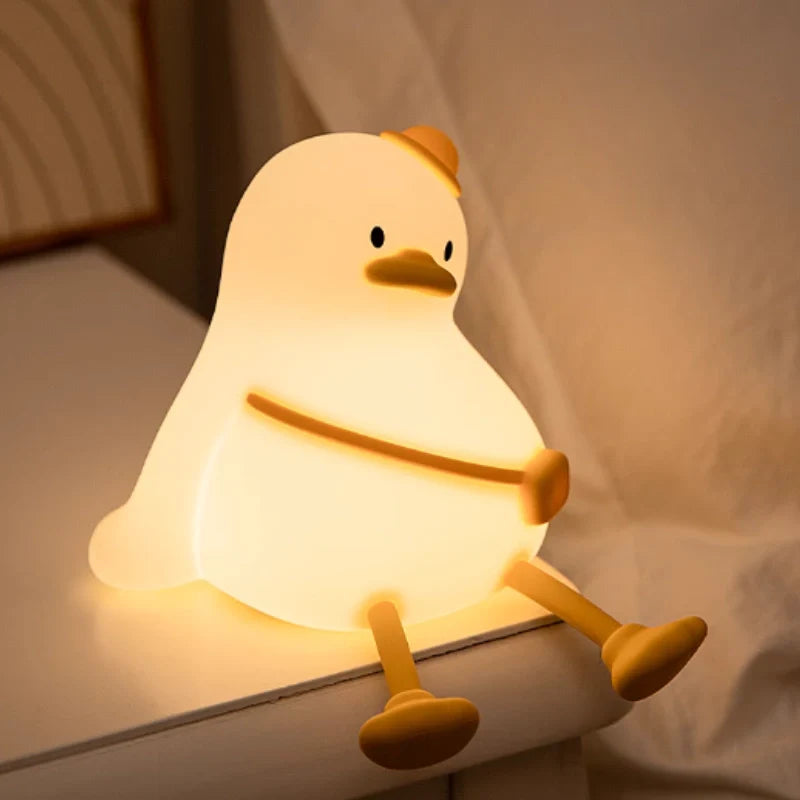 SqueezeBuddies Night Light Rechargeable Silicone Table Lamp