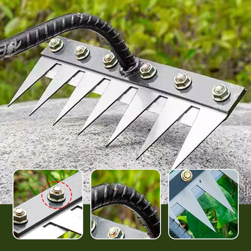 Versatile Handle Rake Heads for Lawn and Garden Work