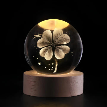 Luminous Crystal Ball LED Night Light USB Lamp