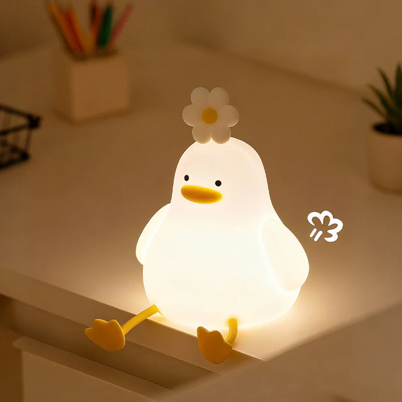 SqueezeBuddies Night Light Rechargeable Silicone Table Lamp