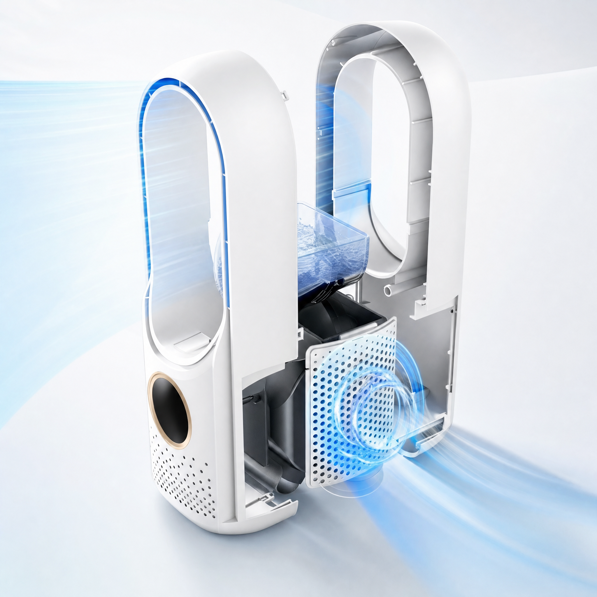 Bladeless Portable Air Conditioner, Quiet, Bedroom & Office