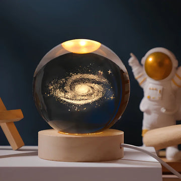 Luminous Crystal Ball LED Night Light USB Lamp