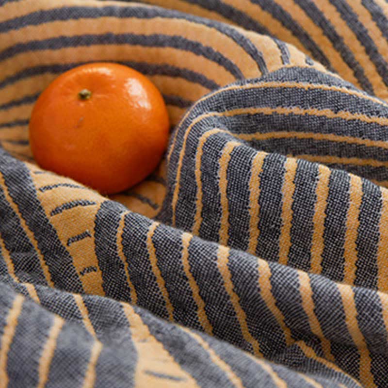 Annual Ring Four Layer Cotton Muslin Quilt for Bedding