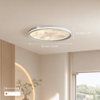 Moon ceiling light size options 40, 50 and 60 cm
