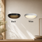 White geometric wall sconce in a sophisticated interior