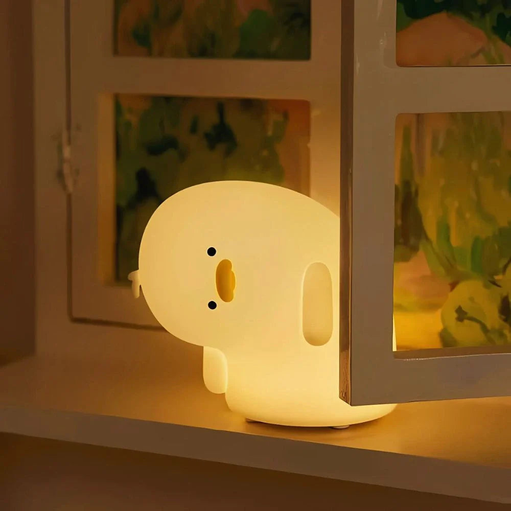 SqueezeBuddies Night Light Rechargeable Silicone Table Lamp