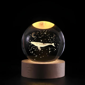 Luminous Crystal Ball LED Night Light USB Lamp
