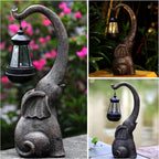 Enchanted Elephant Solar Garden Lamp