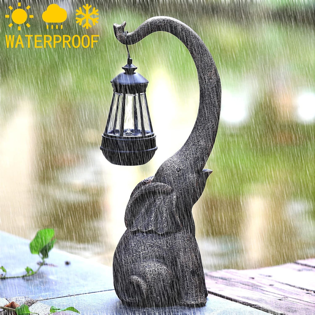 Enchanted Elephant Solar Garden Lamp