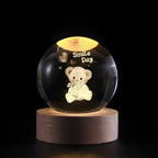 Luminous Crystal Ball LED Night Light USB Lamp
