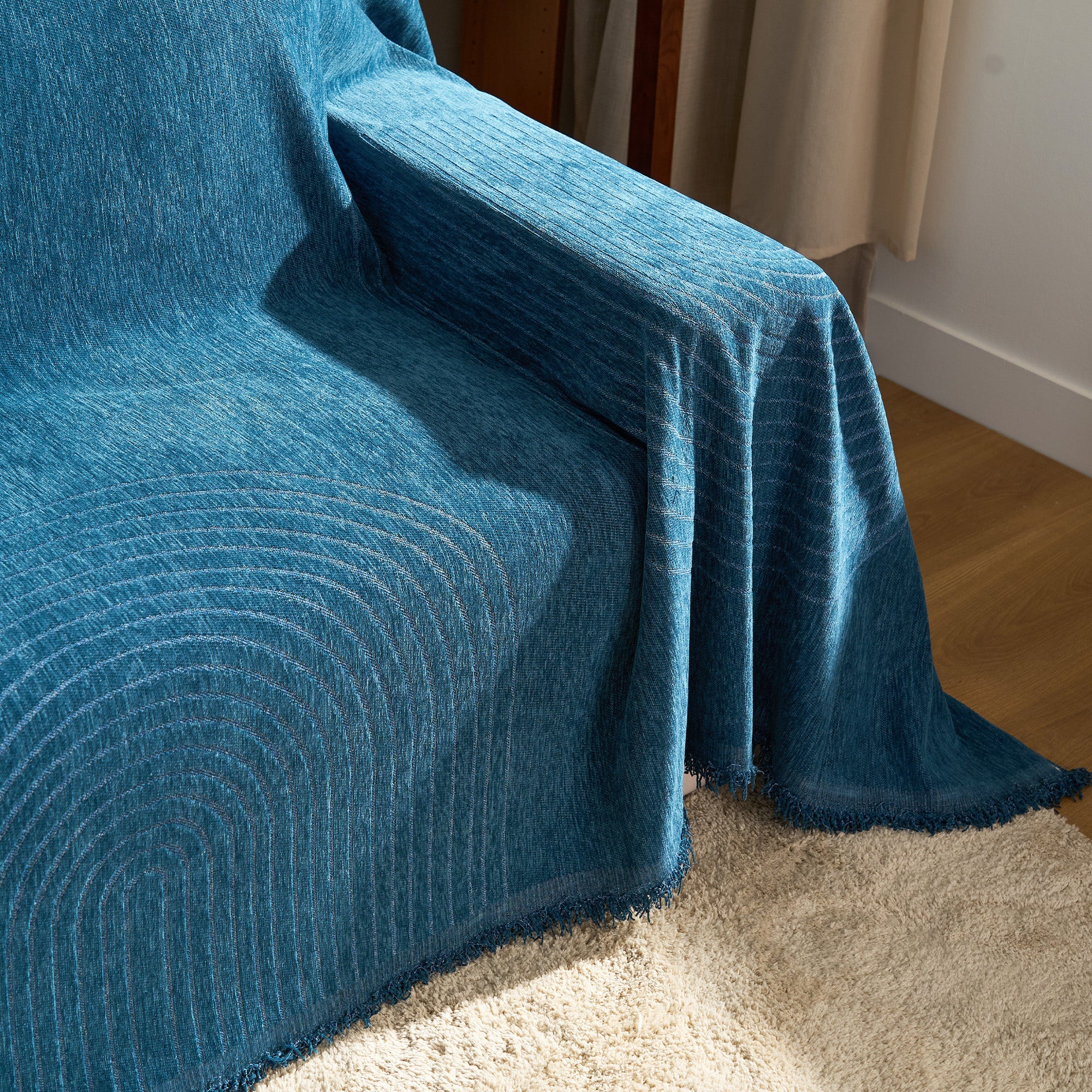 Reversible Chenille Sofa Cover for Soft Cozy Everyday Protection