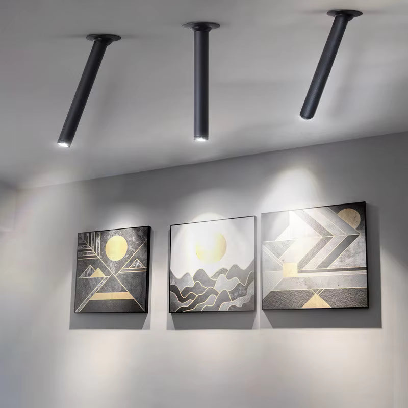 Adjustable Recessed LED Can Lights with Slim Aluminium Design | Customizable Spotlights for Artwork and Displays