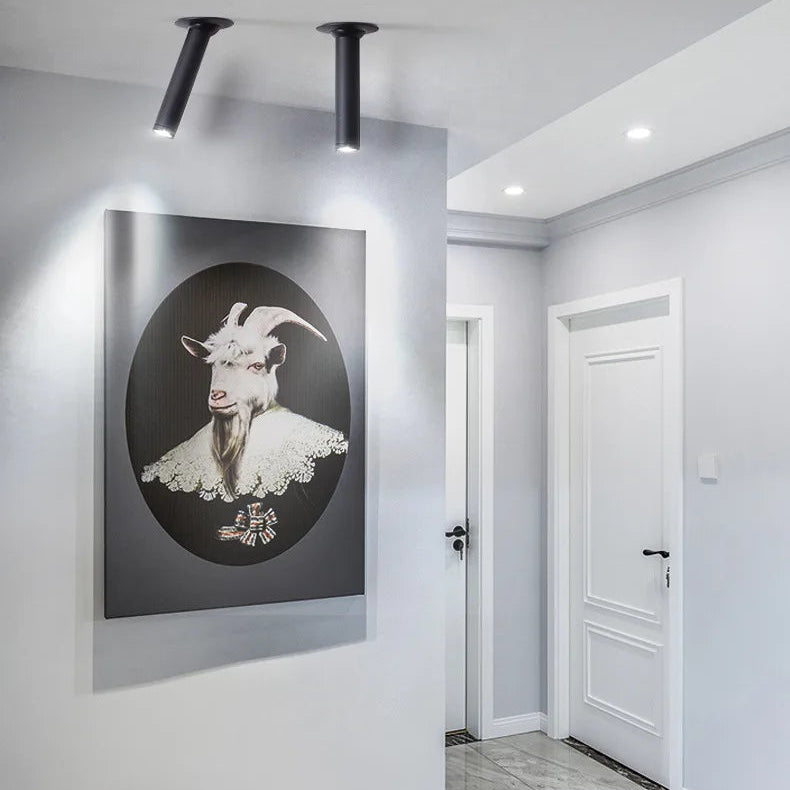 Adjustable Recessed LED Can Lights with Slim Aluminium Design | Customizable Spotlights for Artwork and Displays