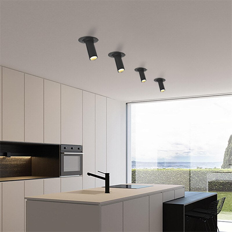 Adjustable Recessed LED Can Lights with Slim Aluminium Design | Customizable Spotlights for Artwork and Displays