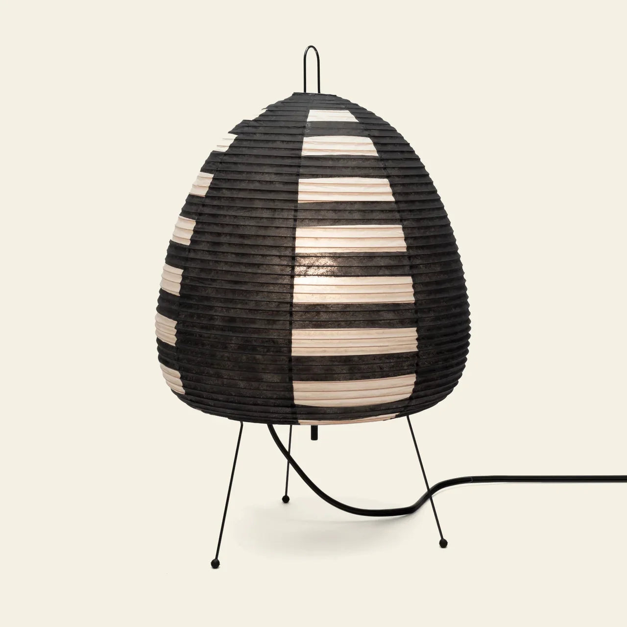 Japanese Rice Paper Table Lamp, Wabi Sabi Retro Design, Warm Bedside Light