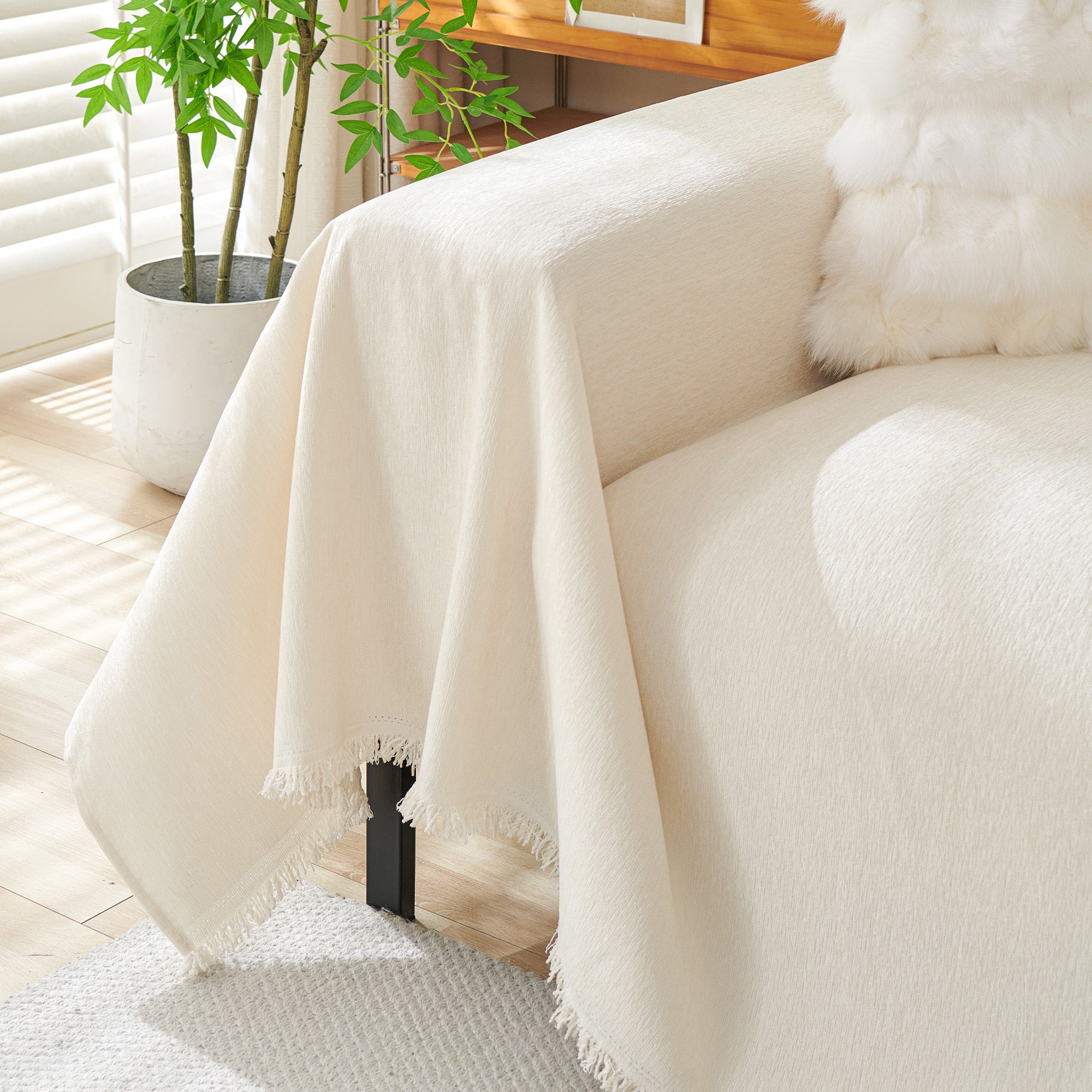 Pure Embrace Geometric Sofa Cover for Quick Modern Style