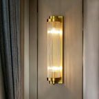 Art Deco Wall Sconce Light with Antique Brass Finish | Elegant Illumination for Bathrooms and Living Spaces