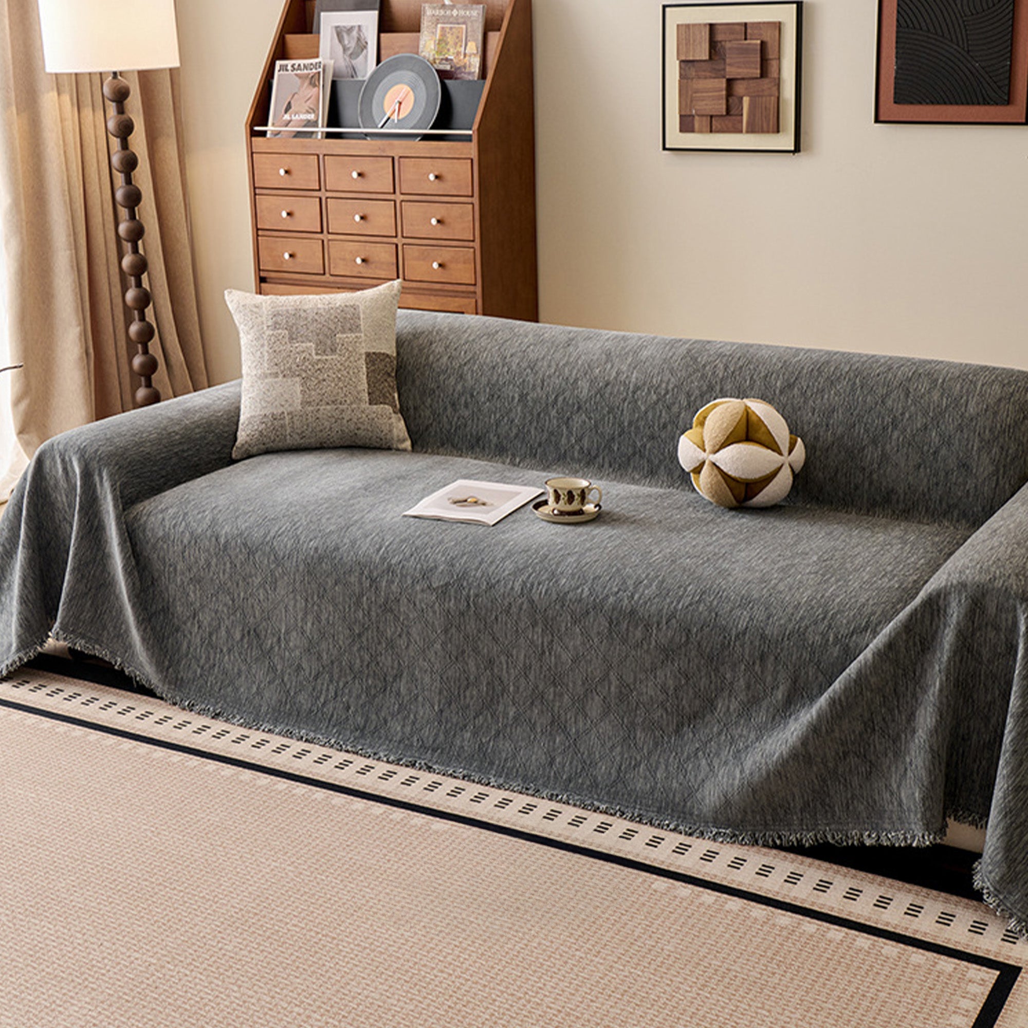 Thickened Chenille Anti Scratch Washable Sofa Cover